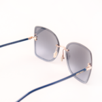 Lente Jimmy Choo Leti/s marco azul Original Dama - Imagen 4