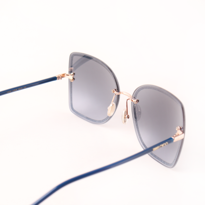 Lente Jimmy Choo Leti/s marco azul Original Dama - Imagen 4