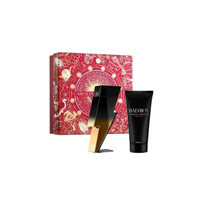 Set Carolina Herrera Bad Boy Extreme EDP 100 ml + 100 ml Shower Gel Original Caballero - Imagen 2