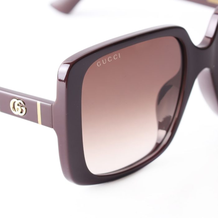 Lente Gucci GG0632SA 003 Tono Vino Original Dama - Imagen 3