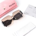 Lente Miu Miu SMU089S Café degradado Original Dama - Imagen 7
