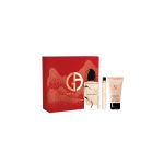 Set Giorgio Armani Si 100 ml EDP + 10 ml EDP + 50 ml Body Lotion Original Dama - Imagen 2