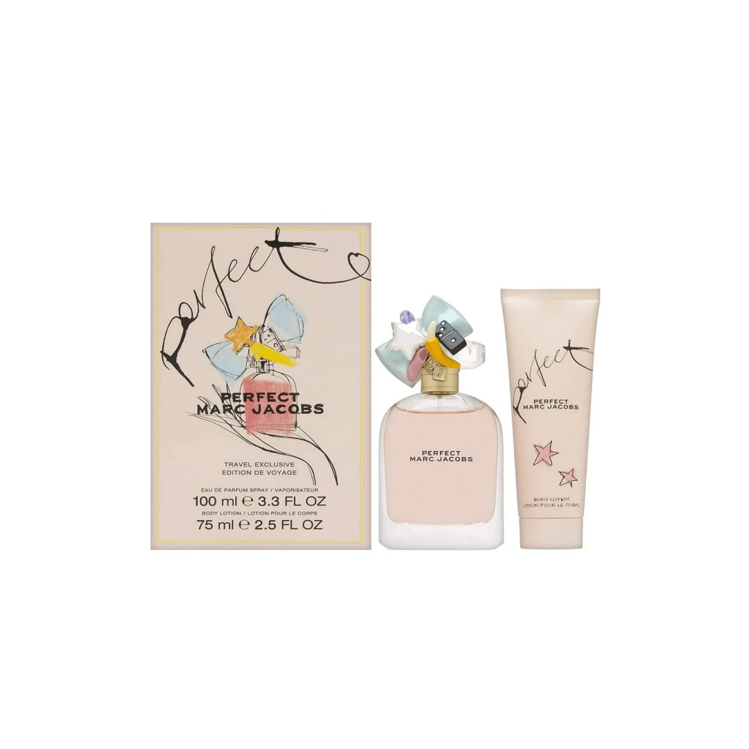 Travel Set MJ Perfect Travel Set Marc Jacobs Perfect 100 ml EDP + 75 ml Body Lotion Dama - Imagen 1